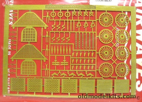 Airwaves 1/48 1/48 WWI Detail Assortment Wire Wheels / Grates / Gunsights / etc, AC-4808 plastic model kit